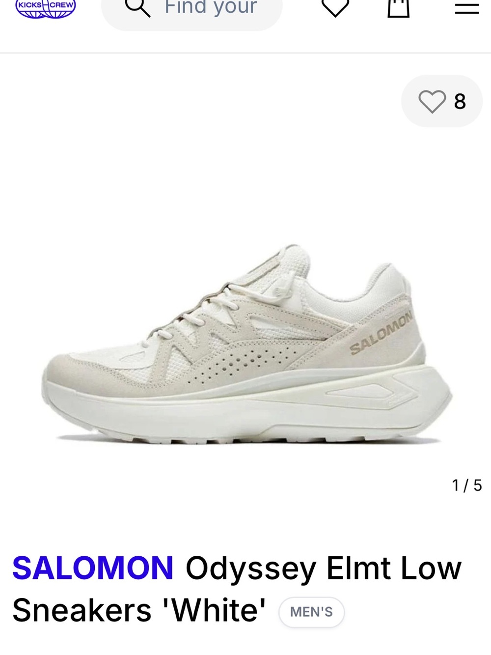 Salomon Odyssey Elmt Low Sneakers - Off-White